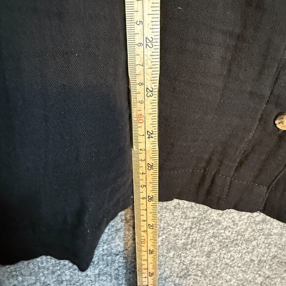 Old Navy Shirt Womens 2XL XXL Black Short Sleeve Blouse Plus Size Bohemian NEW - Picture 6 of 8